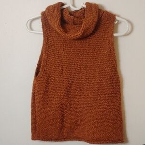 Pilcro Rust Cowl Neck Sweater Vest Medium